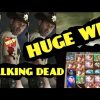 ** MASSIVE WIN ** The WALKING DEAD Slot machine max bet HUGE BONUS WIN!