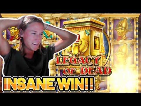 INSANE WIN! LEGACY OF DEAD BIG WIN – €5 bet Casino Slot from CASINODADDY