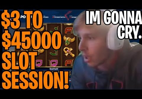 $3 TO $45000 SLOT SESSION! CRAZIEST SLOT WIN OF ALL TIME?