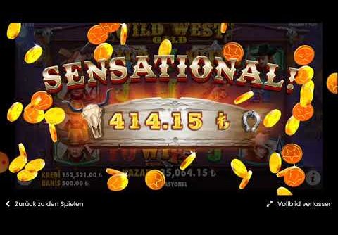 😎 TEK RAKIBIM TURK HAVA YOLLARI #SLOT# | WILD WEST GOLD |  JACKPOT BIG WIN MEGA WIN NICE END CARD