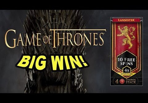 BIG WIN on Game of Thrones Slot – £0.90 Bet