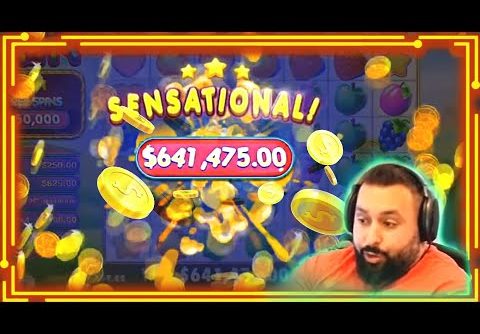 #2 SUPER RECORD INSANE WIN! Streamer Big Win on Fruit Party Slot! BIGGEST WINS OF THE WEEK! #76 1