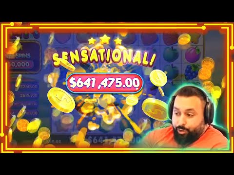 #2 SUPER RECORD INSANE WIN! Streamer Big Win on Fruit Party Slot! BIGGEST WINS OF THE WEEK! #76 1