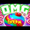 Sweet Bonanza 🍭 Slot Bonus Buys and Big Wins I Asked for a 50X 🤑Bomb and I Got It OMG‼️