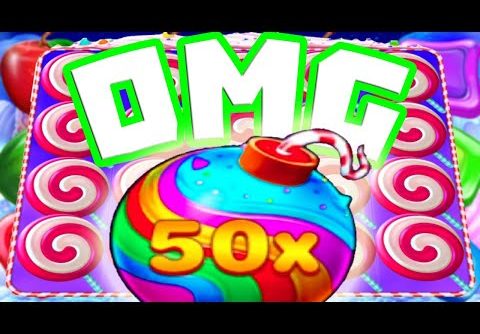 Sweet Bonanza 🍭 Slot Bonus Buys and Big Wins I Asked for a 50X 🤑Bomb and I Got It OMG‼️