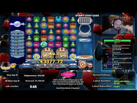 Super Big Win From Reactoonz Slot !!