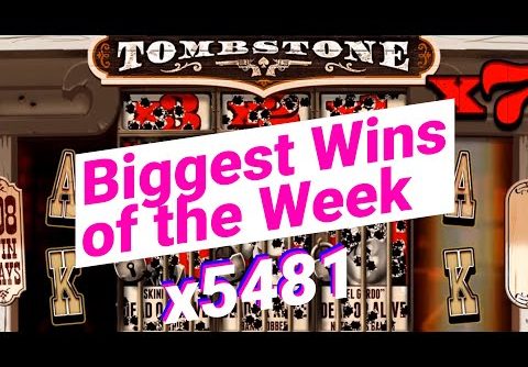 🔴 BIGGEST WINS OF THE WEEK #7 – Tombstone slot x5481  – 🚨ONLINECASINOPOLICE🚨 COMPILATION