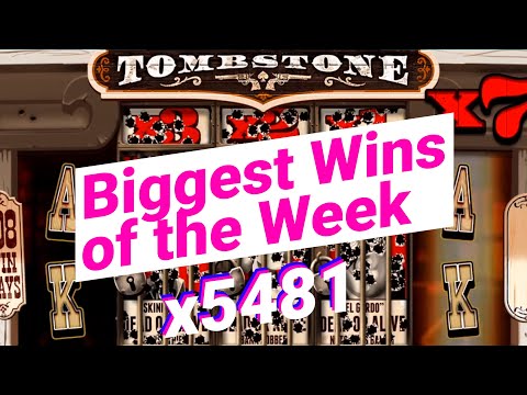 🔴 BIGGEST WINS OF THE WEEK #7 – Tombstone slot x5481  – 🚨ONLINECASINOPOLICE🚨 COMPILATION