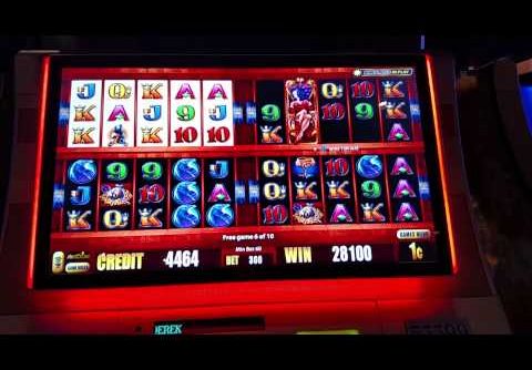 Aristocrat Wicked Winnings IV 4  HUGE WIN Slot machine bonus free spins