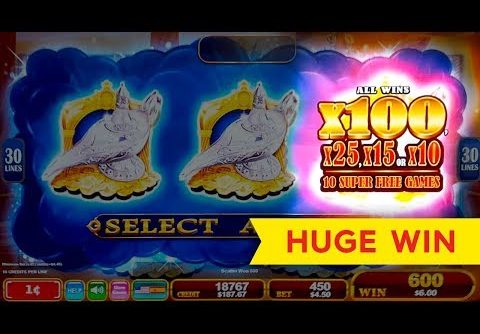 HUGE WIN! Lamp of Destiny Slot – SUPER FREE GAMES – MAX BET!