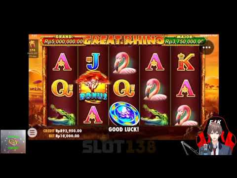 🌀🔞 📢Great Rhino || Badaknya Nyeruduk❗❗Dapat Mega Win 🔥🤑