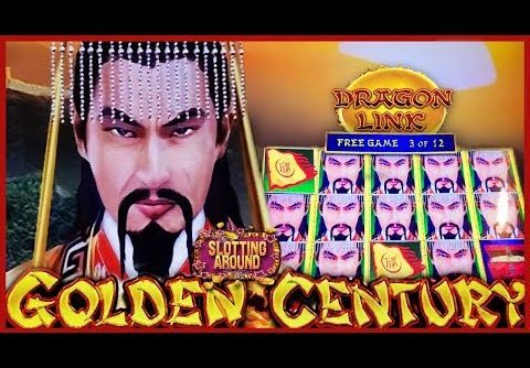 Dragon Link Golden Century Slot Machine Big Win Live Play!