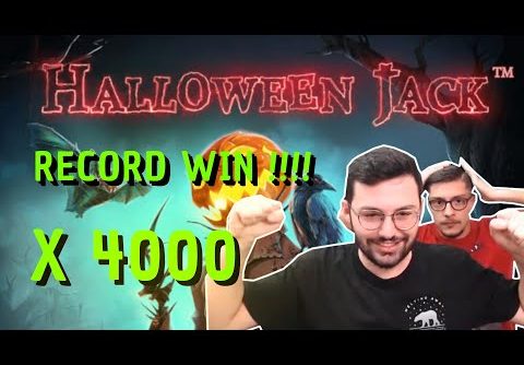 RECORD WIN on Halloween Jack Slot ( x4000)