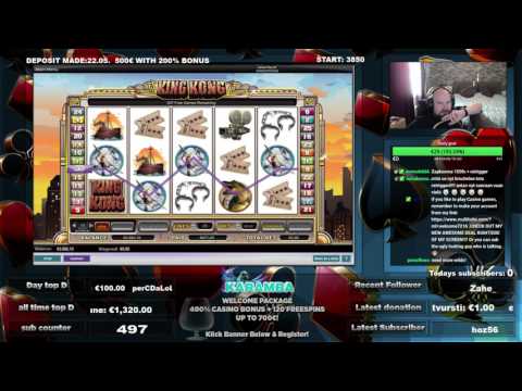 Couple FreeSpins And Mega Big Win From King Kong Slot