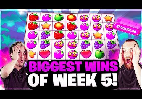 Biggest Wins ever on FRUIT PARTY, GEMS BONANZA and CRAZY TIME and more | Biggest Wins of the Week 5