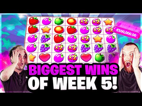 Biggest Wins ever on FRUIT PARTY, GEMS BONANZA and CRAZY TIME and more | Biggest Wins of the Week 5