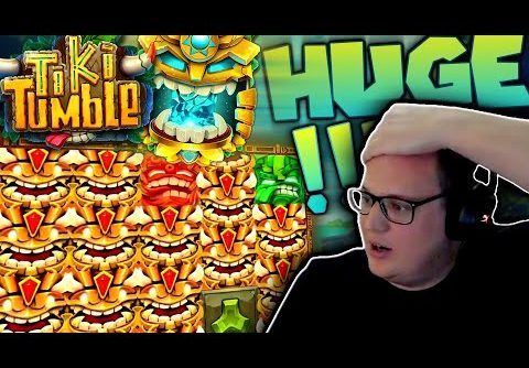 Tiki Tumble Slot GOES OFF! MEGA WIN!