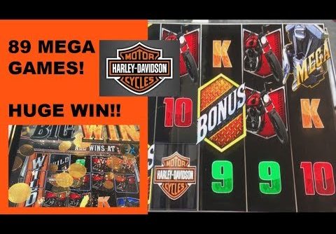 ** HUGE WIN!! ** 89 MEGA SPINS ON HARLEY DAVIDSON SLOT!