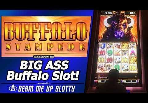 BIG ASS Buffalo Stampede Slot – Super Big Win in New “Behemoth” Cabinet by Aristocrat