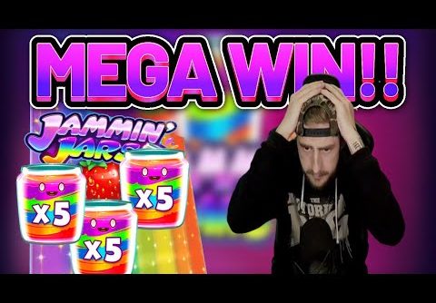 MEGA WIN!!!! JAMMIN JARS BIG WIN – Casino Slot from Casinodaddy LIVE STREAM