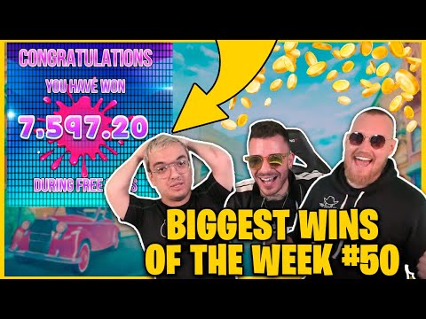 BIGGEST WINS OF THE WEEK 50! INSANE BIG WINS on Online Slots!