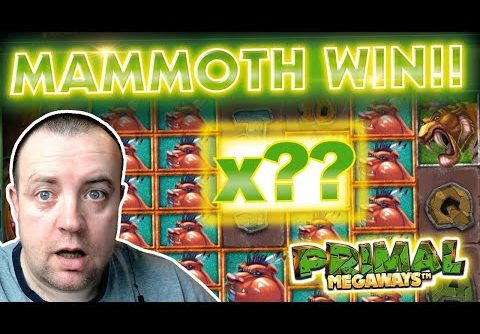 MAMMOTH WIN on PRIMAL MEGAWAYS SLOT !