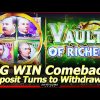 Vault of Riches Slot Machine – BIG WIN Comeback in NEW Slot!  Turn That Deposit Into a Withdrawal!