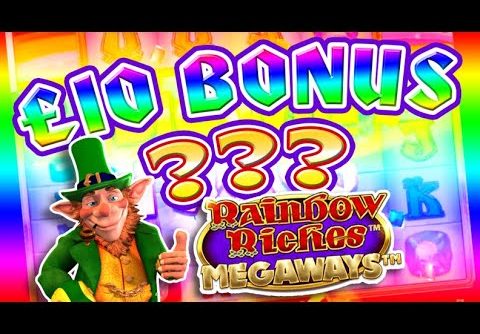 SLOTS BIG WIN – Rainbow Riches £10 BONUS !