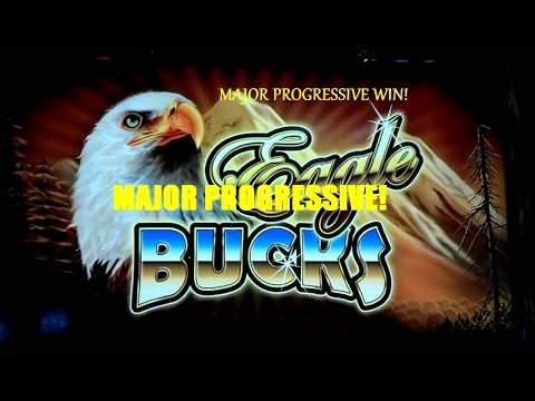 JACKPOT MEGA HANDPAY AINSWORTH EAGLE BUCKS Slot Machine MAJOR PROGRESSIVE WIN!