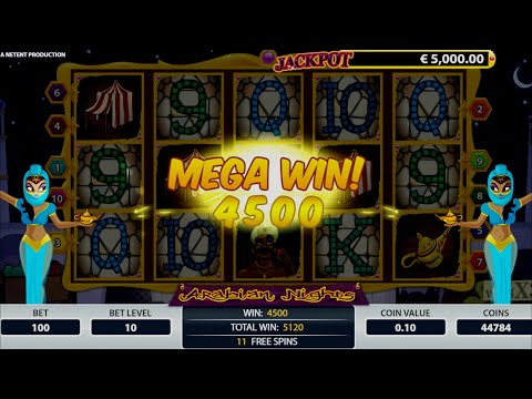 Arabian Nights Video Slot: Win Free Spins and Mega Win