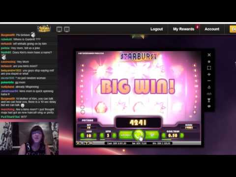 Mom getting a super big win on Starburst – with subtitles!