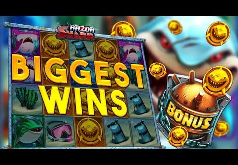 Top 5 BIGGEST WINS on RAZOR SHARK slot