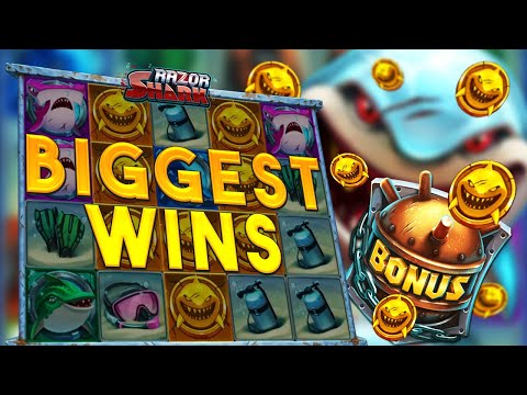 Top 5 BIGGEST WINS on RAZOR SHARK slot