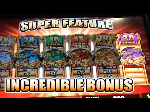 5 FROGS INCREDIBLE SUPER FEATURE BIG WIN SLOT MACHINE BONUS