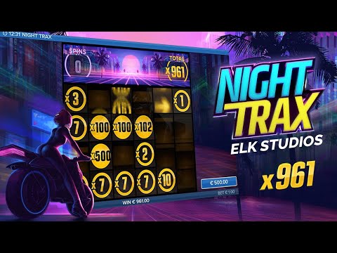 х961 Night Trax (ELK Studios) Online Slot. EPIC BIG WIN