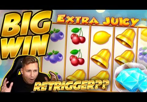 BIG WIN!!! Extra Juicy BIG WIN – Online slot played on CasinoDaddys stream