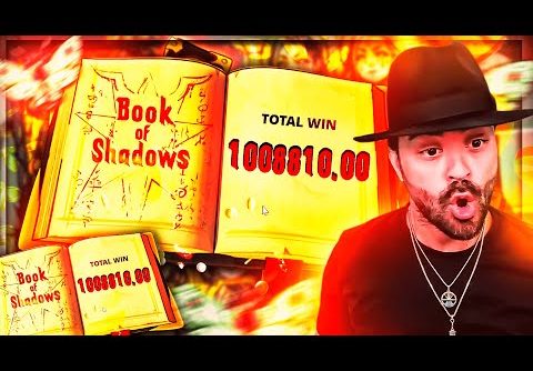 ROSHTEIN New World Record Win 1.000.000€ on Book of Shadow Slot – TOP 5 Mega wins of the week