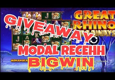 GREAT RHINO MEGAWAY | Recehan bisa bigwin |Pragmaticplay