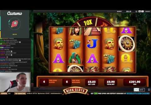 MEGA WIN On Montezuma Slot – £0.90 Bet