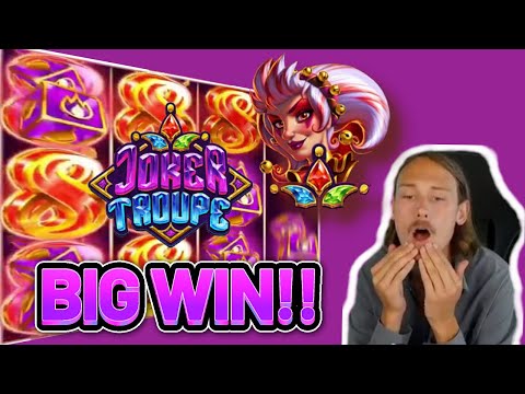 BIG WIN! JOKER TROUPE BIG WIN – €6 bet on CASINO Slot from CasinoDaddys LIVE STREAM (OLD WIN)