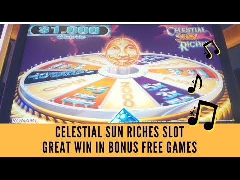 CELESTIAL SUN RICHES SLOT * GREAT WIN IN BONUS FREE GAMES – SunFlower Slots