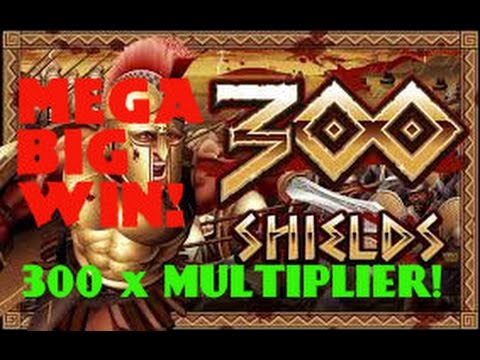 300 SHIELDS SLOT   **  MEGA BIG WIN!!! ** HUGE MULTIPLIER