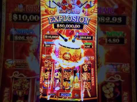 $29,000 MEGA Jackpot WON on DANCING DRUMS EXPLOSION SLOT MACHINE #shorts