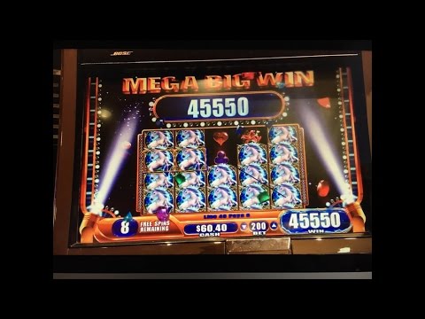 ++ HANDPAY ++ MYSTICAL UNICORN – Mega Big Win – WMS Slot Machine Pokie Wins 신비한 유니콘 슬롯 머신