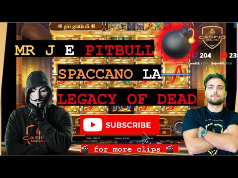 🎰 MEGA WIN: Pitbull SPACCA la slot 💣 Legacy of Dead 💀 a bet €10 – Casino Squad