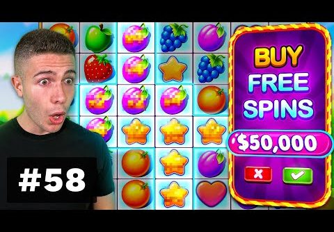 $50000 BONUS BUY on Fruit Party, HUGE WIN on Voodoo Magic – AyeZee Stream Highlights #58