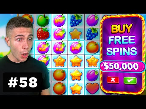 $50000 BONUS BUY on Fruit Party, HUGE WIN on Voodoo Magic – AyeZee Stream Highlights #58