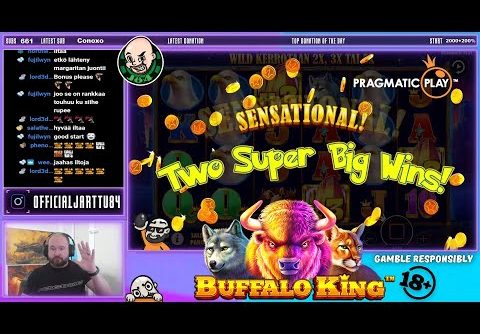 Buffalo King Slot!! Two Super Big Wins!!