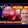 MACHINE ON FIRE!! Lock It Link Piggy Bankin’ Slot – HUGE WIN!