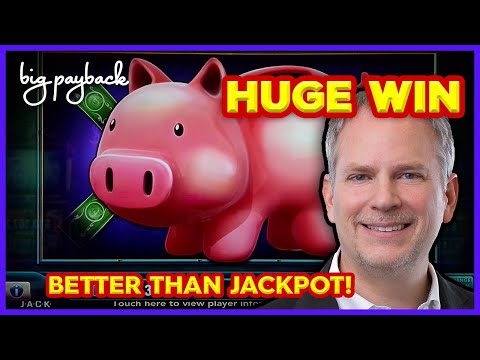 MACHINE ON FIRE!! Lock It Link Piggy Bankin’ Slot – HUGE WIN!